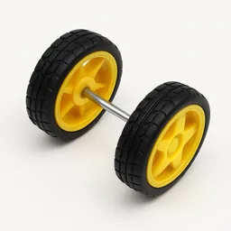 Roda + roda boba (esfera)